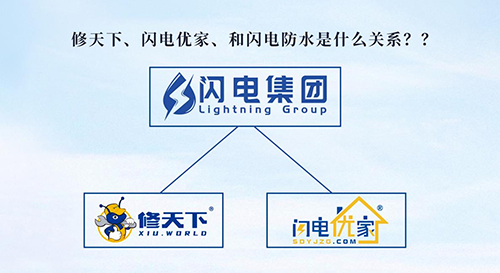 修天下、閃電優家、和閃電防水是什么關系？？